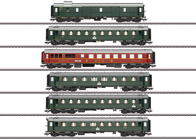 Marklin 42529: Standard Design 1928 to 1930 Express Train Passenger Car Set