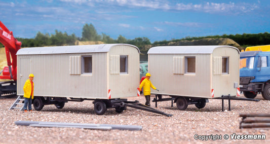 Kibri 10278: H0 Construction trailer, 2 pieces