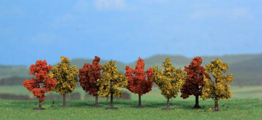 Heki 1141: 8 Autumn Trees 4cm