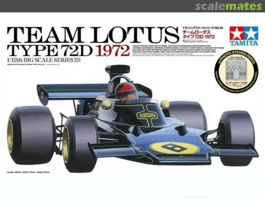 Tamiya 1/12 Team Lotus Type 72D 1972 Formula 1 (12046)