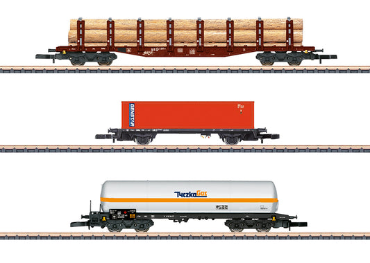 Marklin 82596: Freight Car Set with Mixed Loads