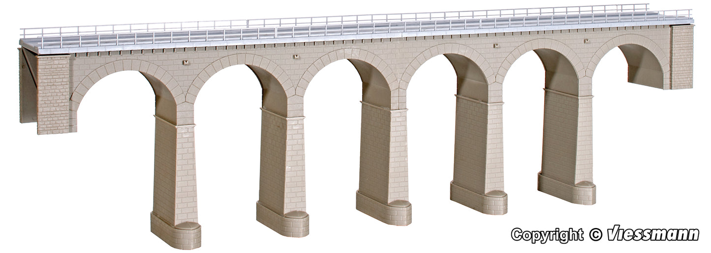 Kibri 39724: H0 Aachtal-viaduct with ice breaking pillars,single track