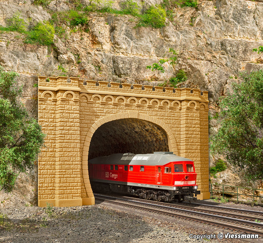 Vollmer 42506: H0 Tunnel portal Moseltal, double track, 2 pcs.