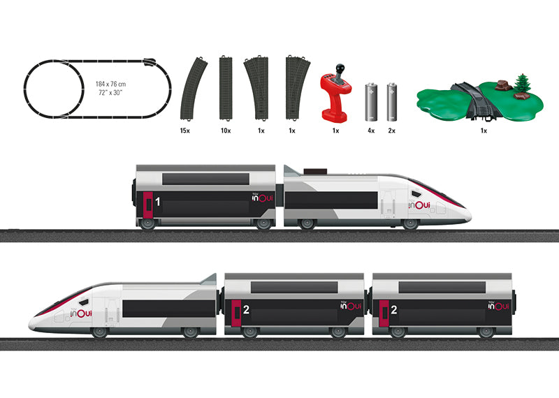 Marklin 29406: Märklin my world - TGV Duplex Starter Set
