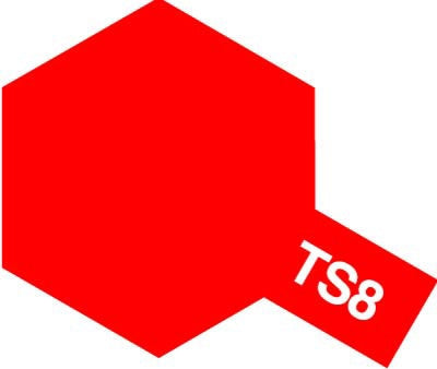 Tamiya TS-8 Italian Red Spray Paint (85008)