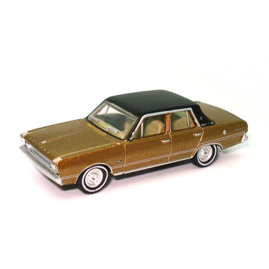 Cooee 1969 VG Valiant Regal – Citron Gold with Black Vinyl Roof (1:87 HO)