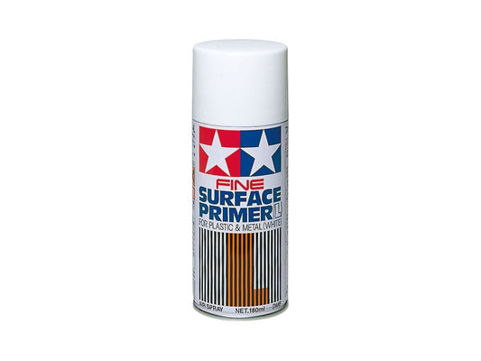 Tamiya Fine Surface Primer L For Plastic and Metal (White) (87044)