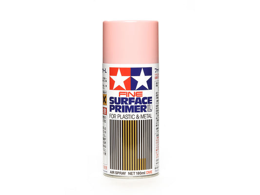Tamiya Fine Surface Primer L For Plastic and Metal (Pink) (87146)