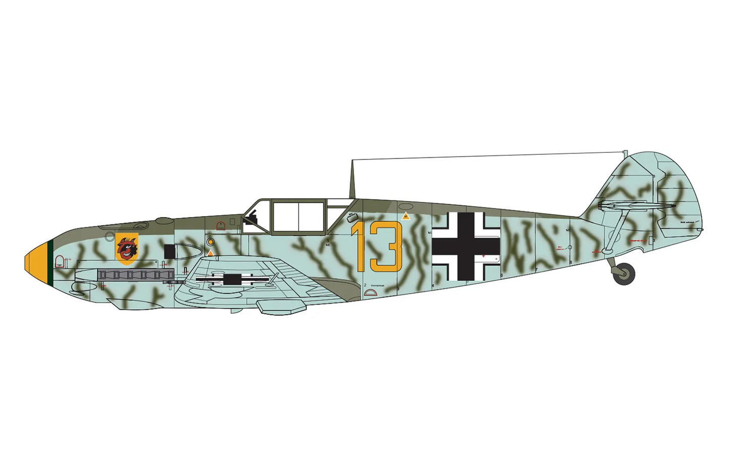 Airfix Messerschmitt Bf109E-4, 1:72 (A01008A)