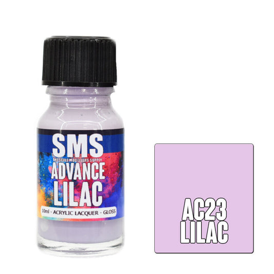 Scale Modellers Supply AC23: Advance Acrylic Lacquer 10ml Lilac