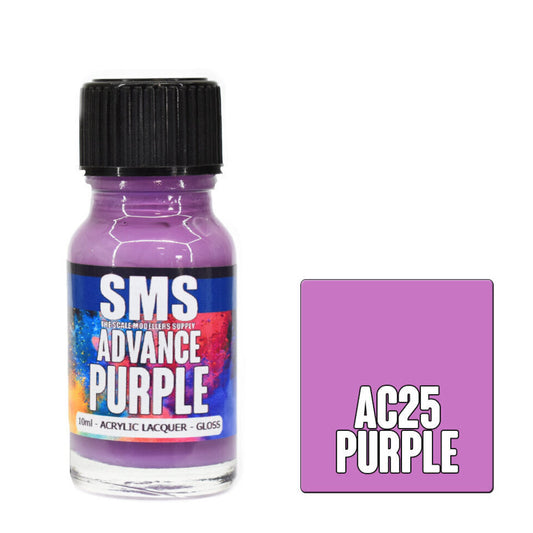 Scale Modellers Supply AC25: Advance Acrylic Lacquer 10ml Purple