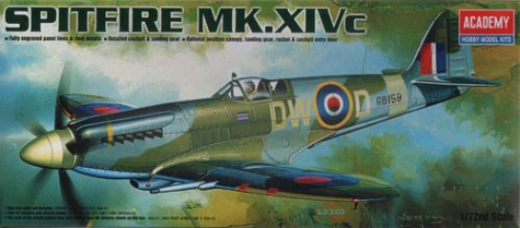 Academy 1/72 Spitfire Mk.XIVc Plastic Model Kit [12484] (12484)