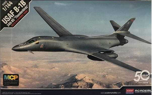 Academy 1/144 Rockwell USAF B-1B Lancer "Thunderbirds" Plastic Model Kit [12620]