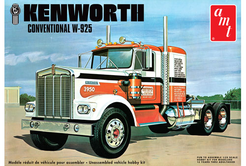 AMT 1/25 Kenworth W925 Watkins Conventional Semi Trucker Plastic Model Kit (1021)