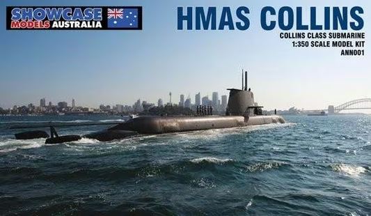 Showcase Models 1/350 HMAS Collins Plastic Model Kit *Aus Decals* [001]