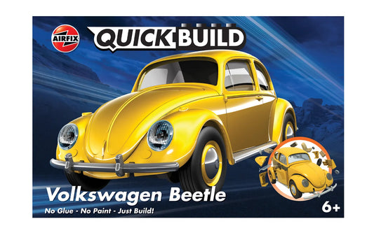 Airfix Quickbuild Vw Beetle - Yellow (J6023)