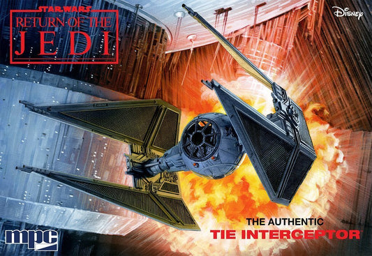 MPC 989: 1/48 Star Wars: Return of the Jedi Tie Interceptor (Snap Together) Plastic Model Kit