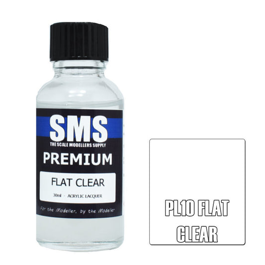 Scale Modellers Supply PL10: Premium FLAT CLEAR 30ml