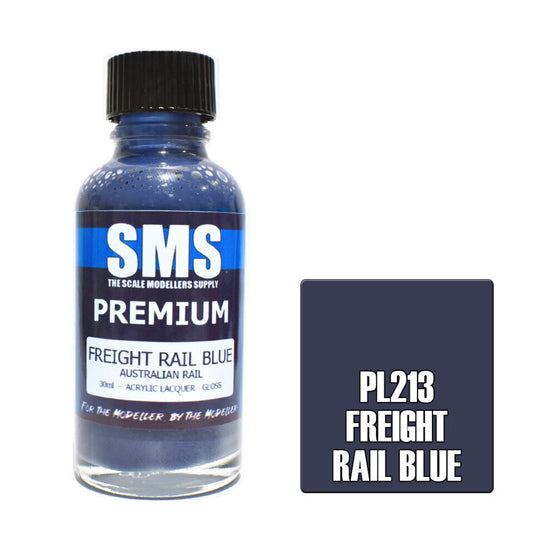 Scale Modellers Supply PL213: Premium FREIGHT RAIL BLUE 30ml