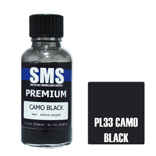 Scale Modellers Supply PL33: Premium CAMO BLACK 30ml