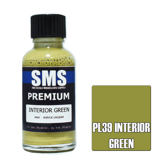 Scale Modellers Supply PL39: Premium INTERIOR GREEN 30ml