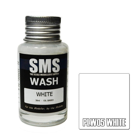 Scale Modellers Supply PLW05: Wash WHITE 30ml