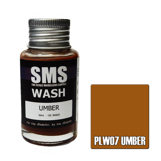 Scale Modellers Supply PLW07: Wash UMBER 30ml