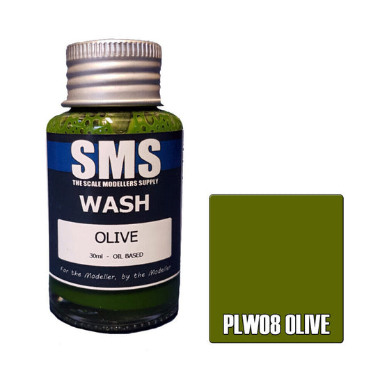 Scale Modellers Supply PLW08: Wash OLIVE 30ml
