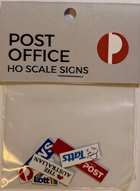 Train Girl Aussie Advertising "Post Office" 6 Pack (HO)
