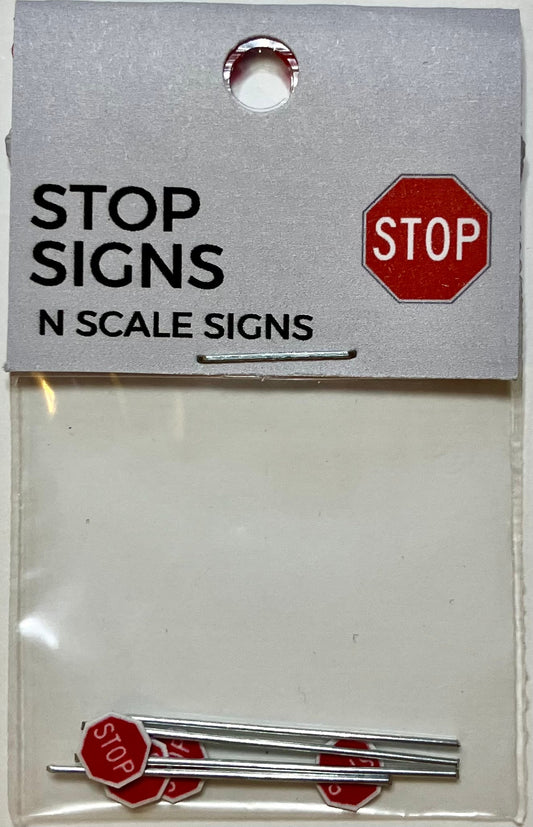 Train Girl Stop Signs 4 Pack (N)