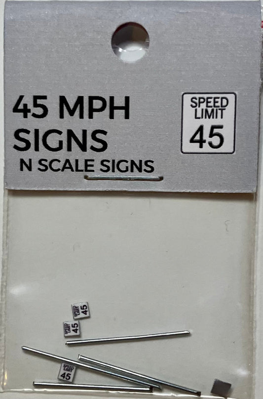 Train Girl 45 mph Speed Limit Signs 4 Pack (N)