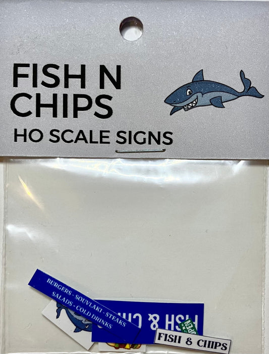Train Girl Aussie Advertising "Fish n Chips" 6 Pack (HO)