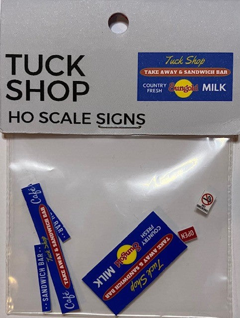Train Girl Aussie Advertising "Tuck Shop" 6 Pack (HO)