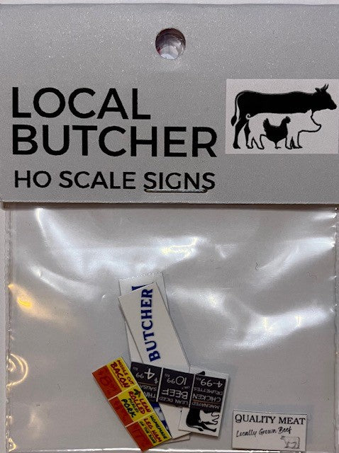 Train Girl Aussie Advertising "Butcher" 6 Pack (HO)