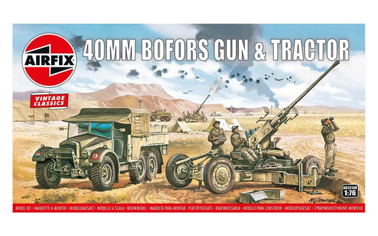Airfix Bofors Gun & Tractor 1:76 Scale (A02314V)