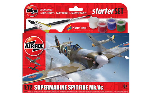 Airfix Small Beginners Set Supermarine Spitfire Mkvc 1:72 (A55001)