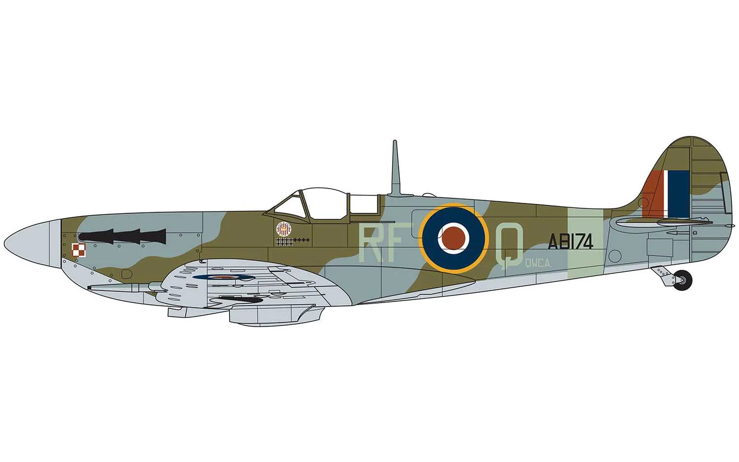Airfix Small Beginners Set Supermarine Spitfire Mkvc 1:72 (A55001)