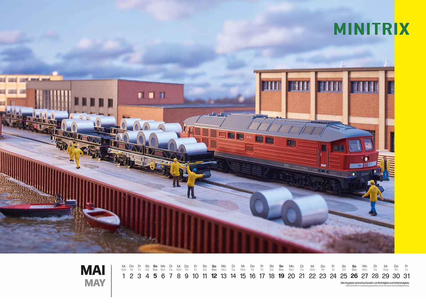 Marklin 19855: Märklin/Trix Wall Calendar for 2024