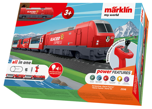 Marklin 29348: Märklin my world - Glacier Express Starter Set