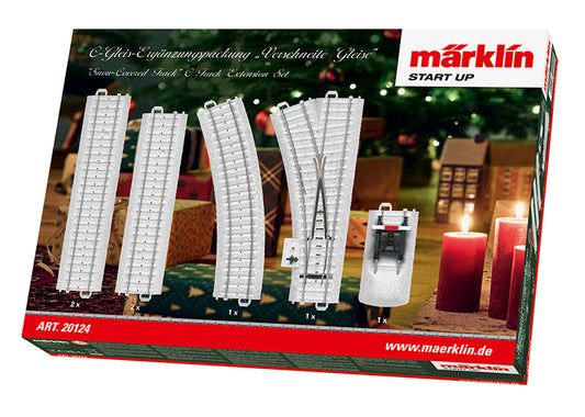 Marklin 20124: Märklin Start up – Snow-Covered Track C Track Extension Set