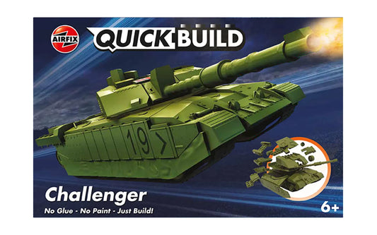 Airfix Quickbuild Challenger Tank - Green (J6022)