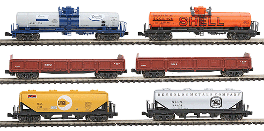 Walthers 381-1066275: N Kato 6 Mixed Freight Set