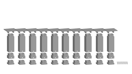 Noch 53940: Easy-Track Pillar Set, Bottom Contents: 10 pieces (H0)