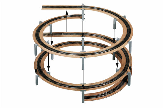 Noch 53009: LAGGIES Basic Helix, track radius 515/579,3 mm, single or double track (H0)