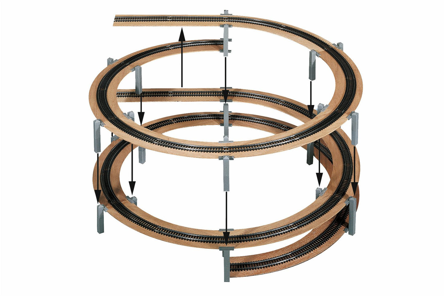 Noch 53007: LAGGIES Basic Helix, track radius 481,2/542,8 mm, single or double track (H0)