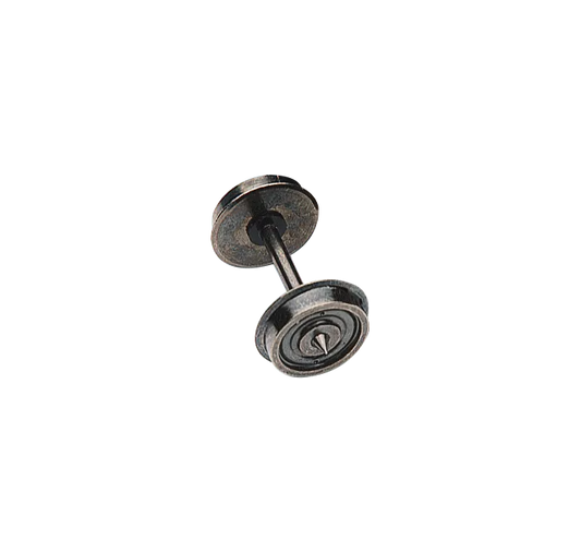Brawa 2187: H0 Disk Wheels in toe bearing, axle length 23 mm