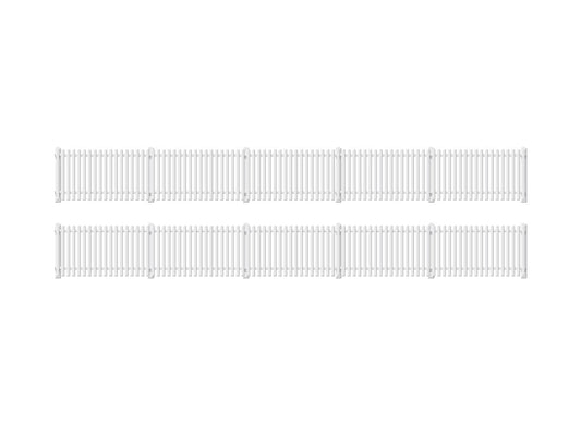 Ratio 421: Gwr Station Fencing, White (Straight Only)