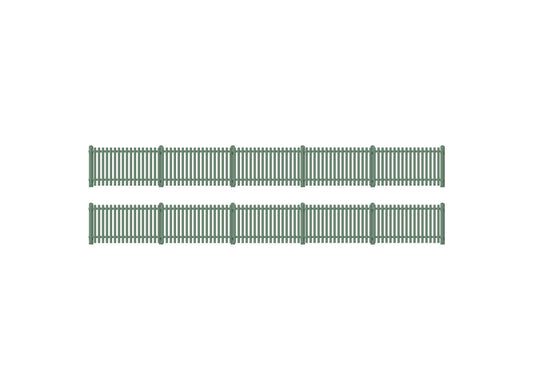 Ratio 431: Picket Fencing, Green (Straight Only)