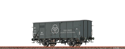 Brawa 50957: H0 Covered Freight Car G10 "Krupp Stahl" DB
