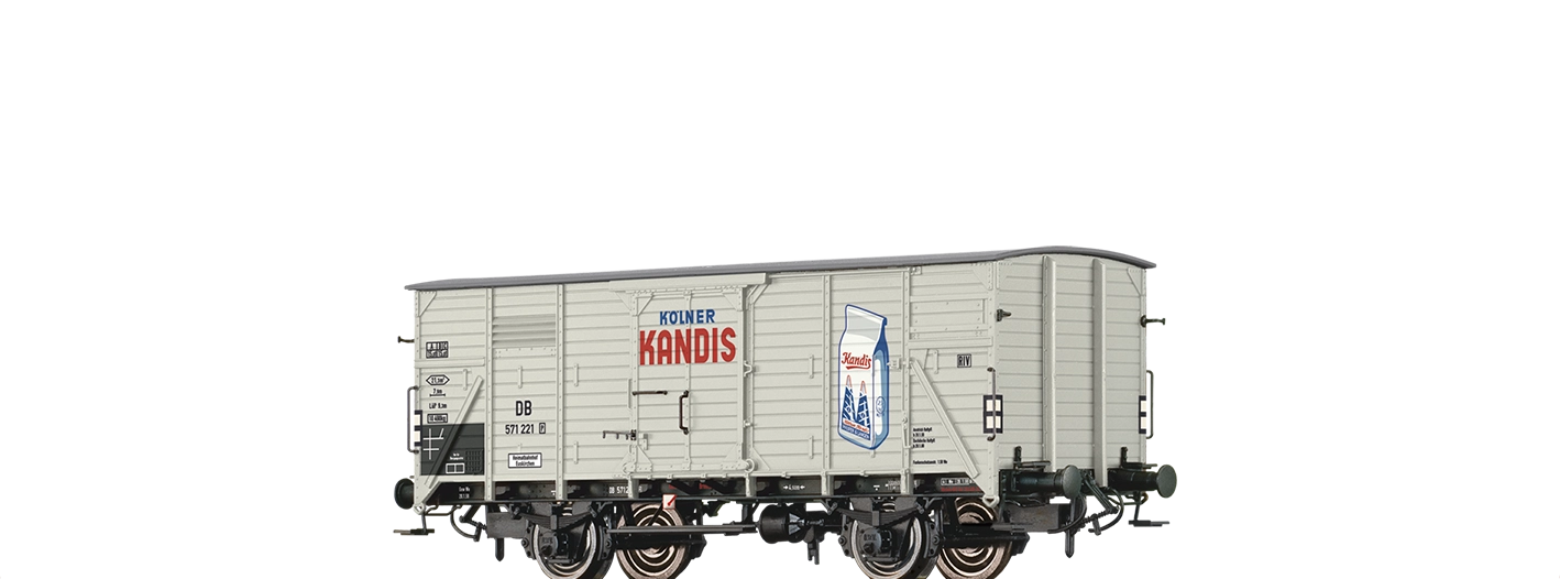 Brawa 50962: H0 Covered Freight Car G10 "Kölner Kandis" DB